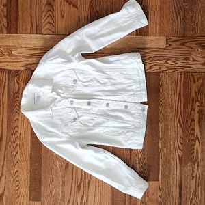 LUCKY BRAND white jean jacket